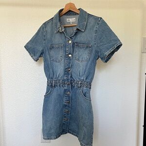Zara Blue Denim Mini Dress